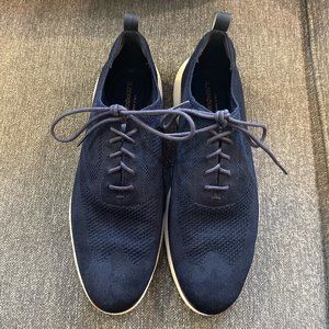 COLE HAAN 3.ZEROGRAND navy blue, white/brown soles wingtip oxford laceup size 11